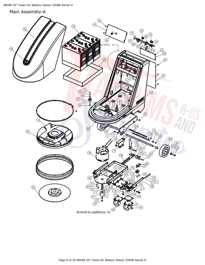 Tornado 98498 exploded schematic diagram (page 3)