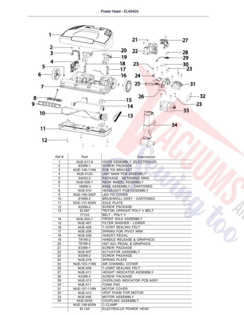 Electrolux EL4042A exploded schematic diagram (page 2)