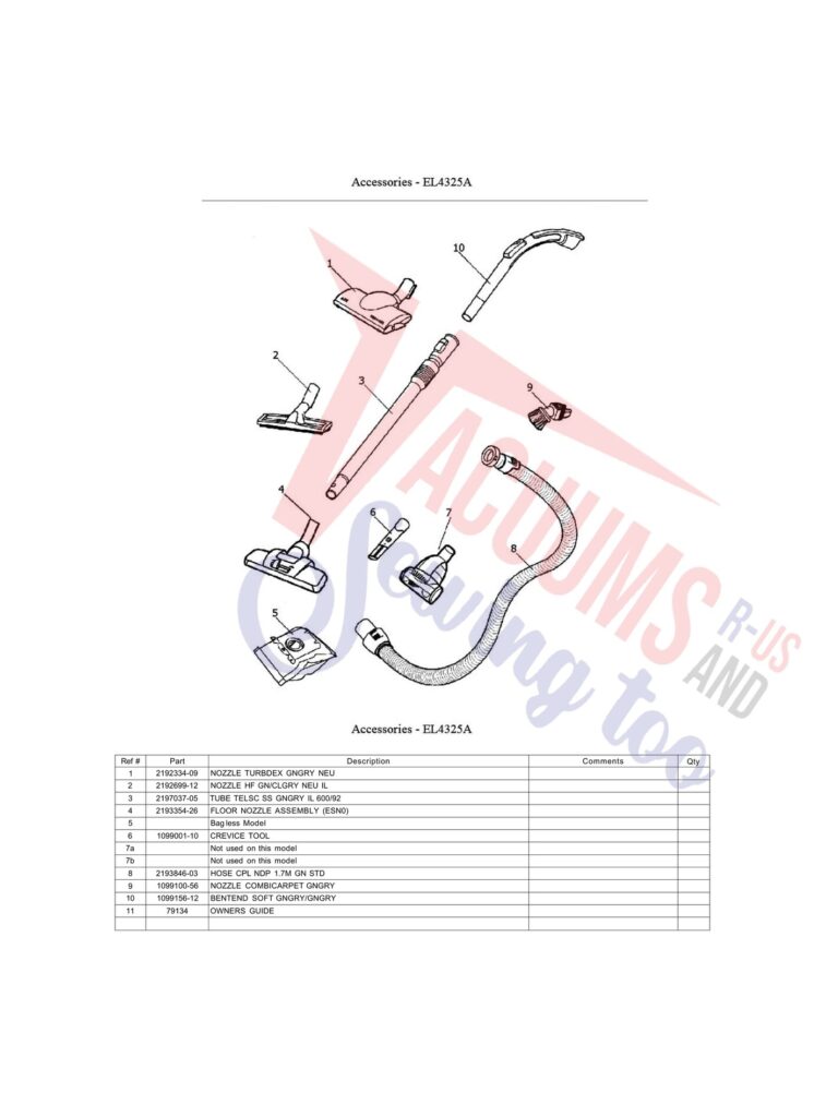 Electrolux el4325 exploded schematic diagram (page 2)