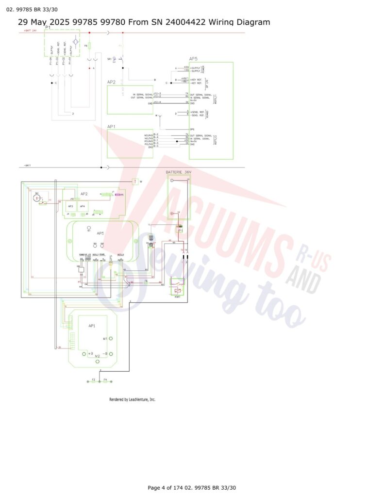 Tornado 99780 exploded schematic diagram (page 1)