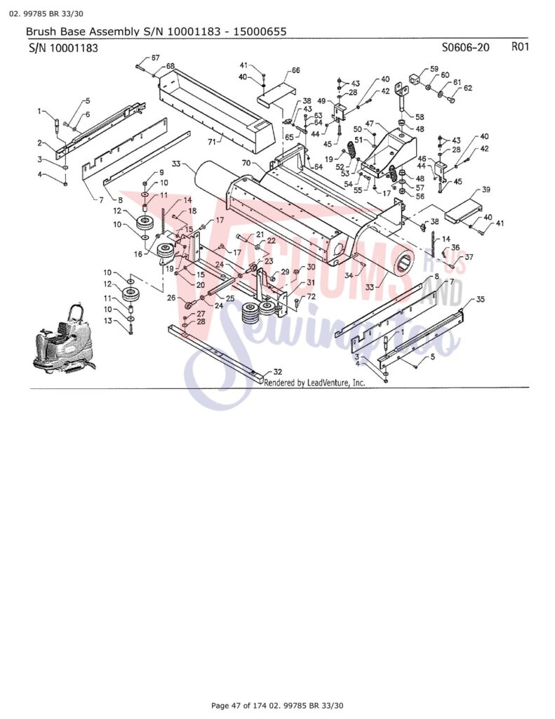 Tornado 99780 exploded schematic diagram (page 8)