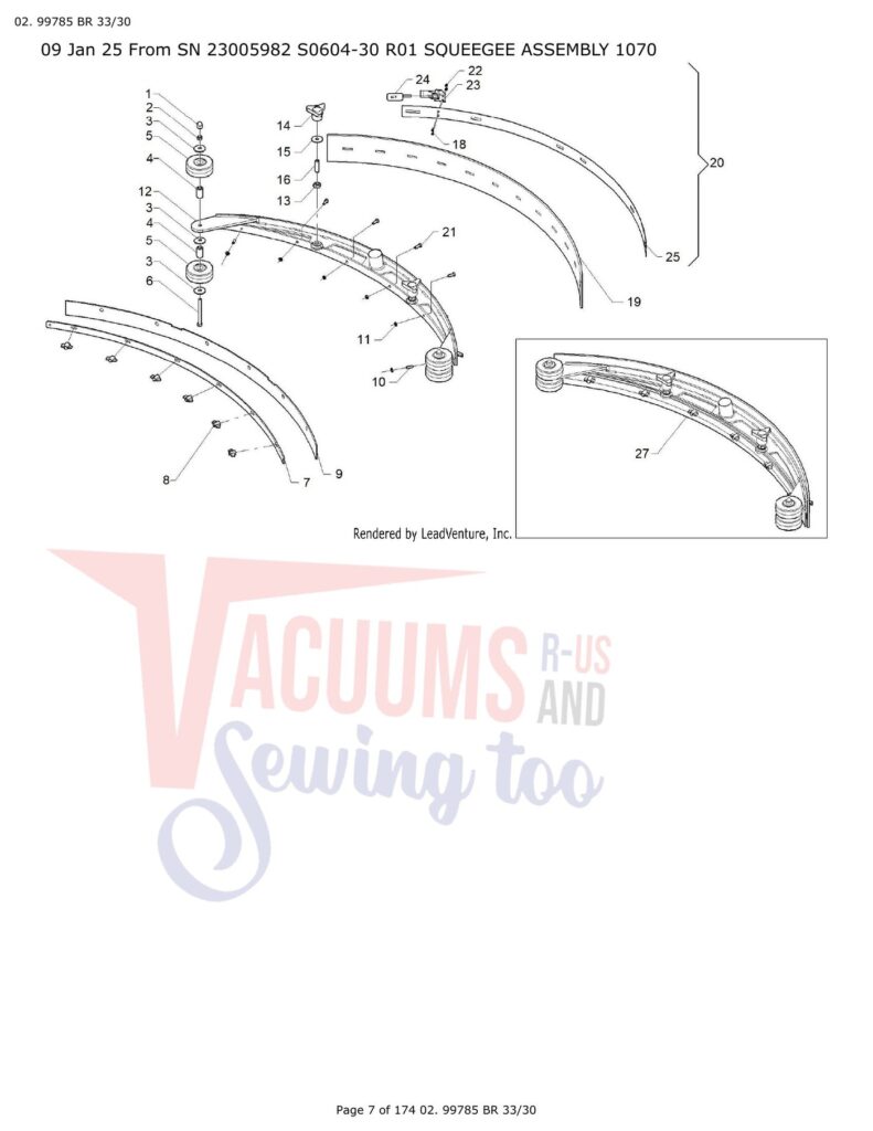Tornado 99780 exploded schematic diagram (page 12)