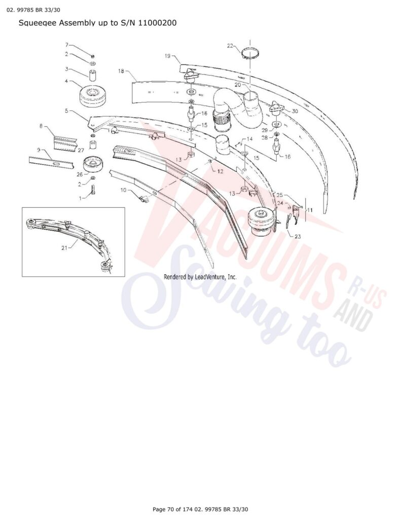 Tornado 99780 exploded schematic diagram (page 16)