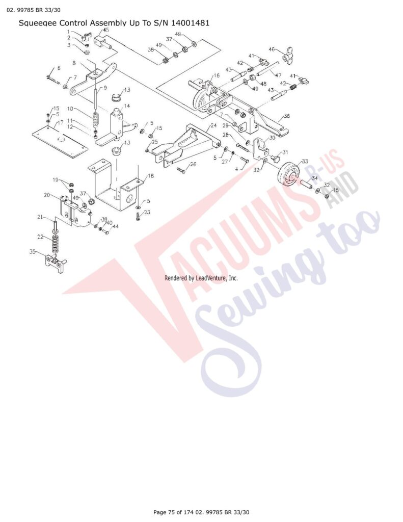 Tornado 99780 exploded schematic diagram (page 18)