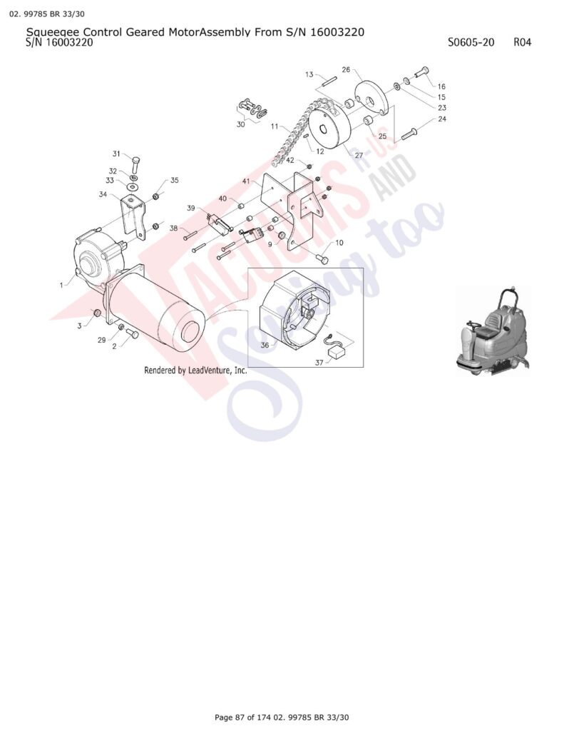 Tornado 99780 exploded schematic diagram (page 22)