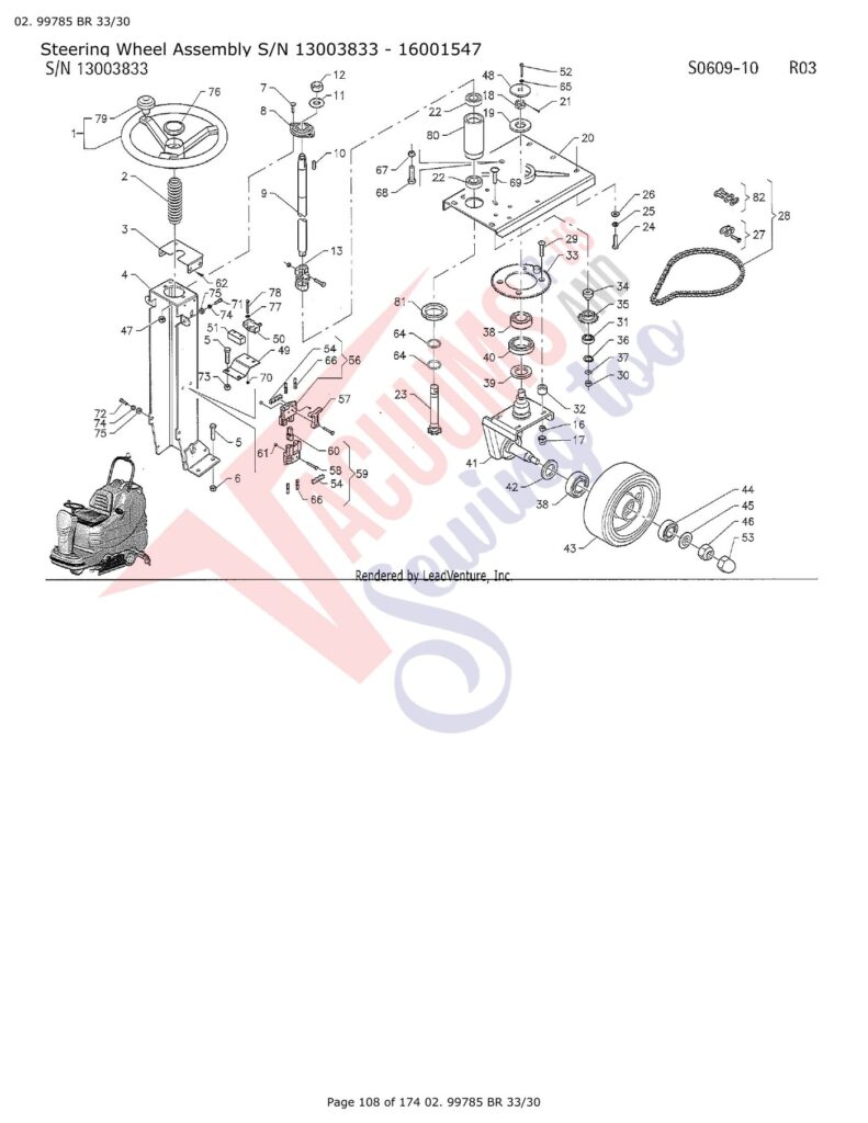 Tornado 99780 exploded schematic diagram (page 30)