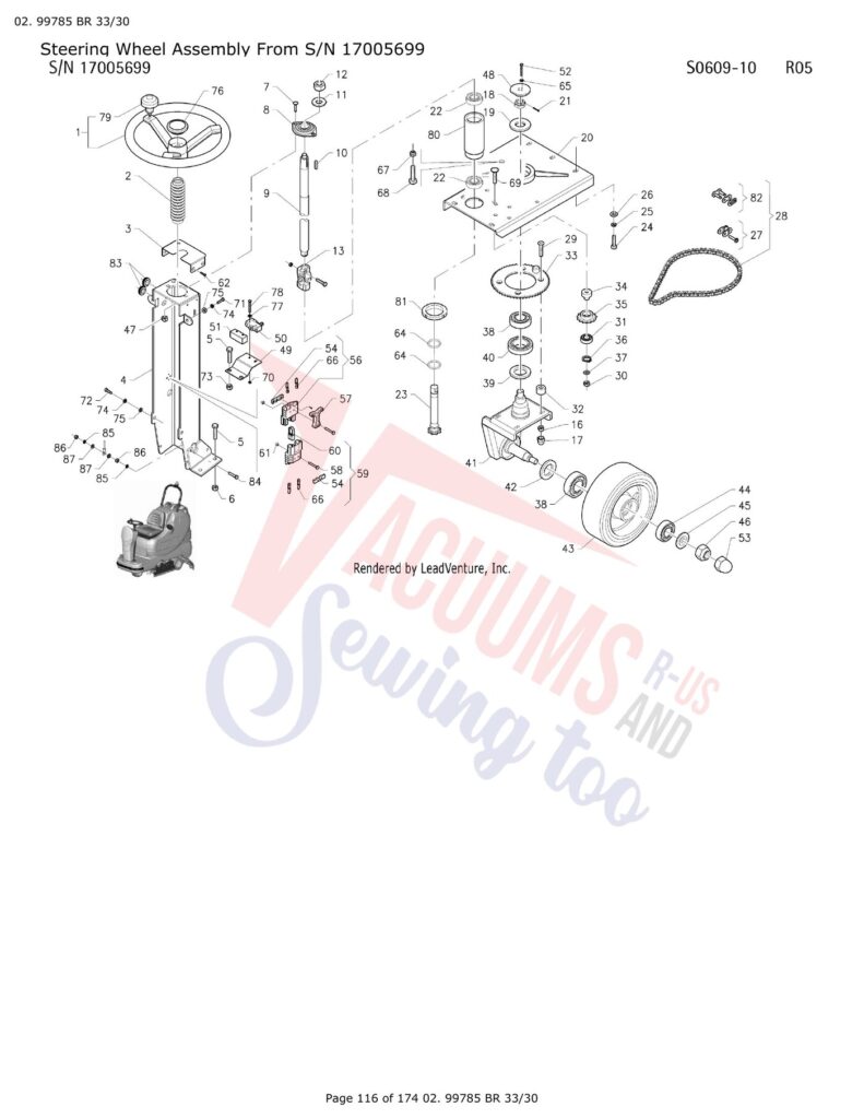 Tornado 99780 exploded schematic diagram (page 32)