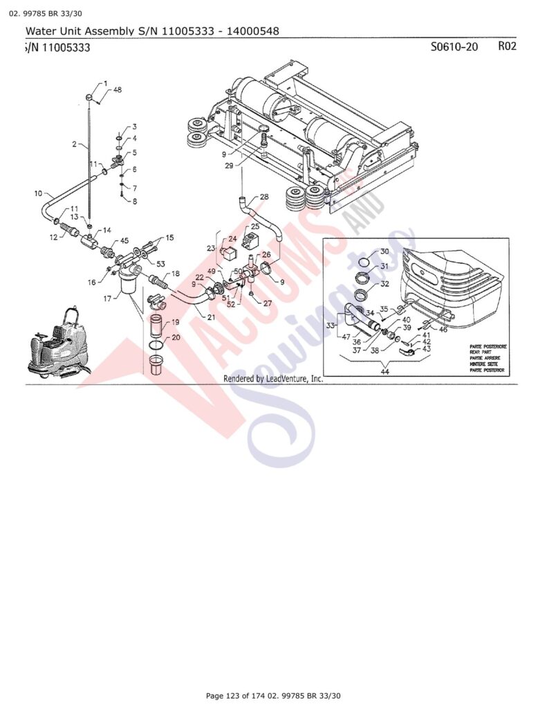 Tornado 99780 exploded schematic diagram (page 35)