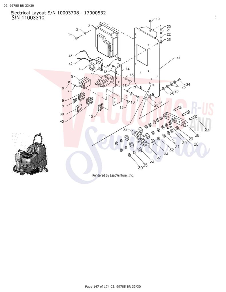 Tornado 99780 exploded schematic diagram (page 46)