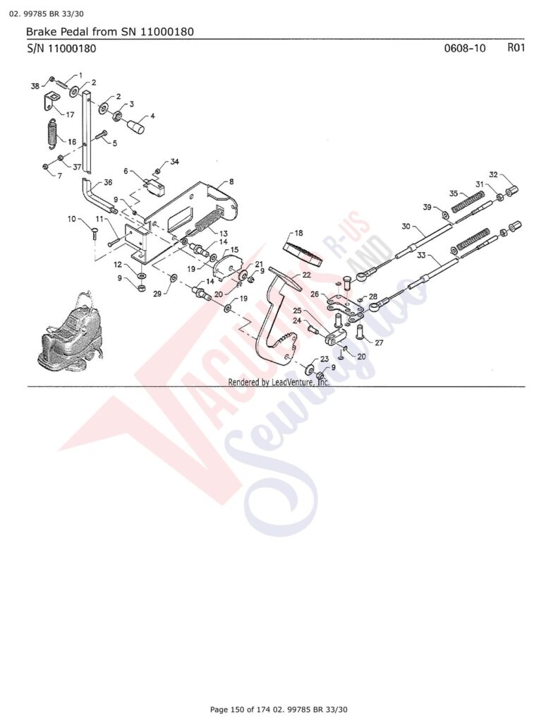 Tornado 99780 exploded schematic diagram (page 47)