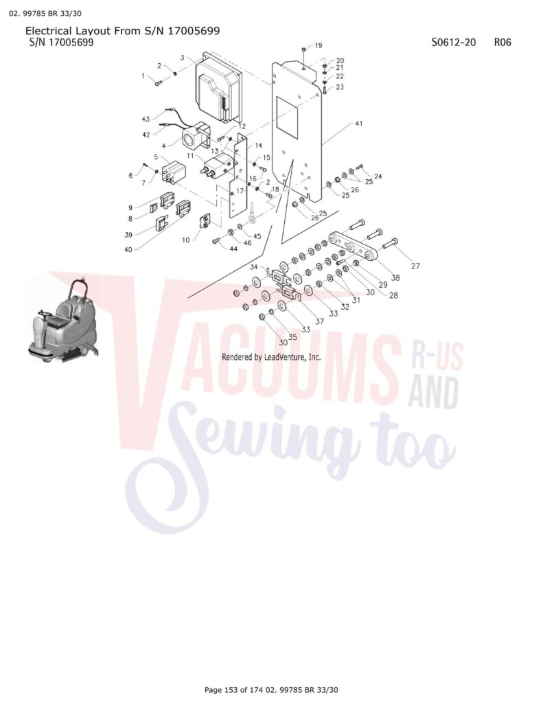 Tornado 99780 exploded schematic diagram (page 48)