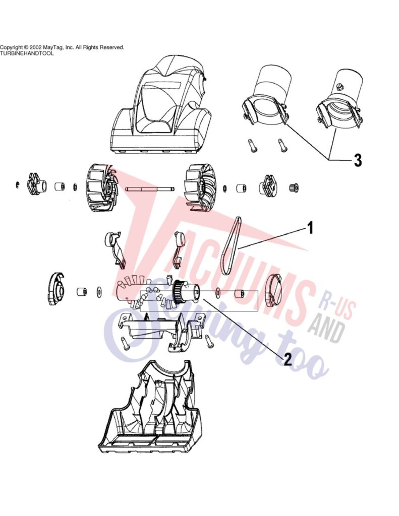 Hoover U6453-900 exploded schematic diagram (page 3)