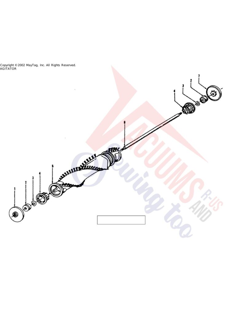 Hoover U5168-900 exploded schematic diagram (page 3)