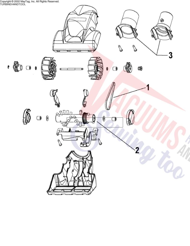 Hoover U6434-900 exploded schematic diagram (page 3)