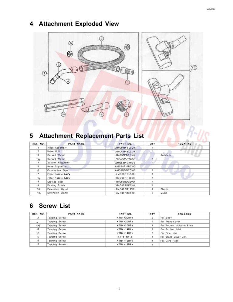 Panasonic MC-4620 schematic page 2 preview