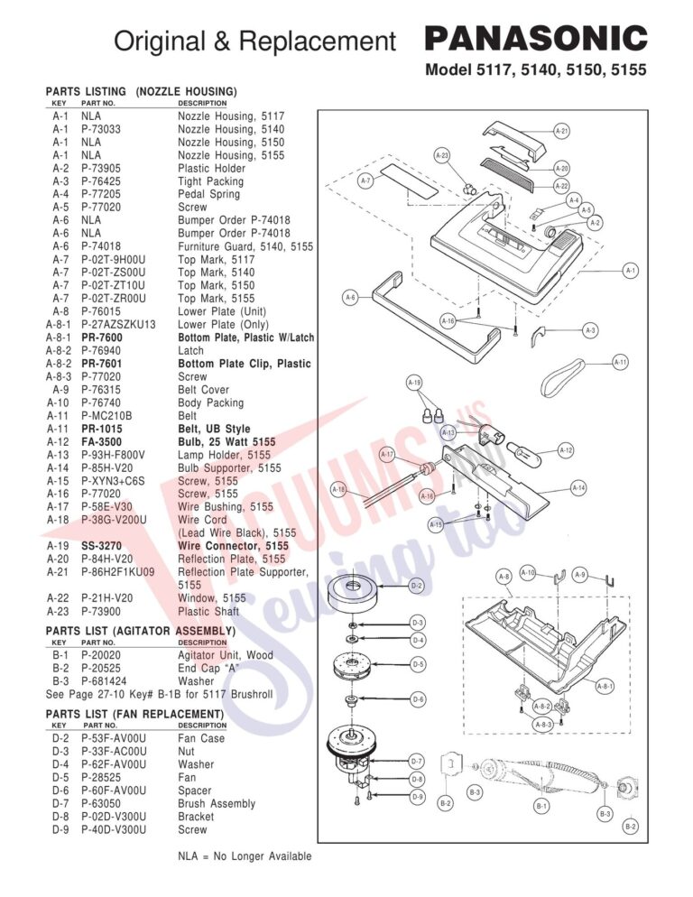 Panasonic 5117 schematic page 1 preview