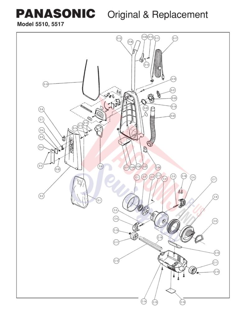 Panasonic 5510 exploded schematic diagram (page 2)