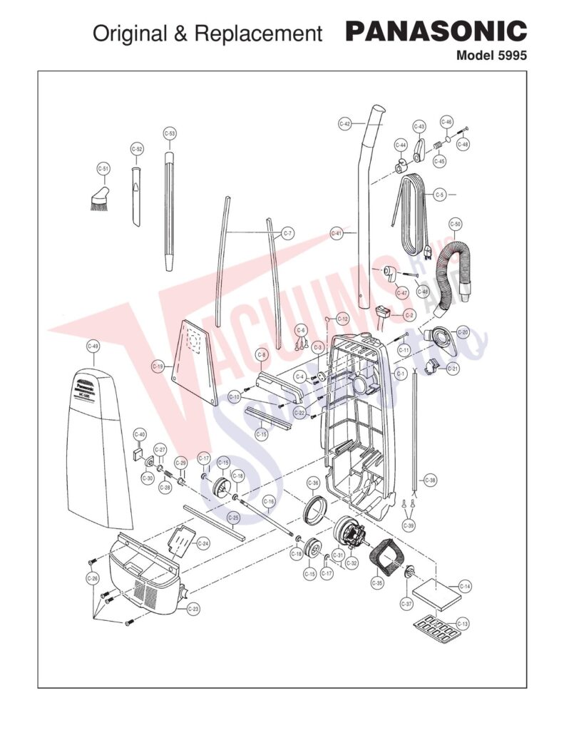 Panasonic 5995 exploded schematic diagram (page 2)