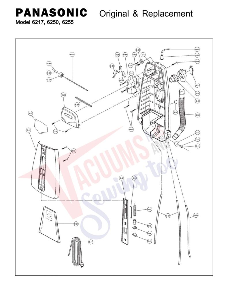 Panasonic 6217 exploded schematic diagram (page 2)