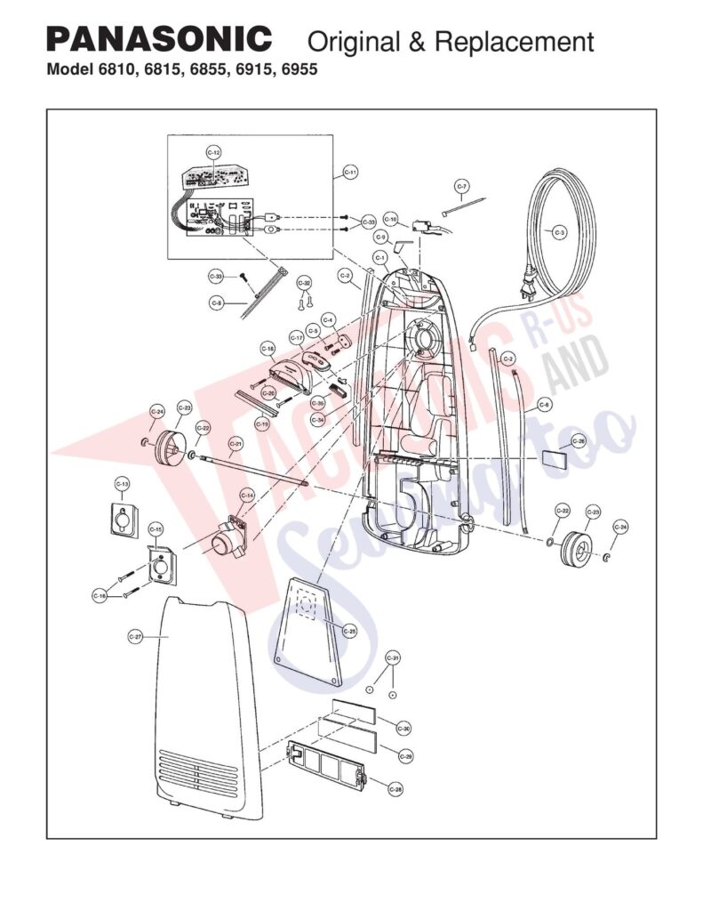 Panasonic 6810 exploded schematic diagram (page 2)