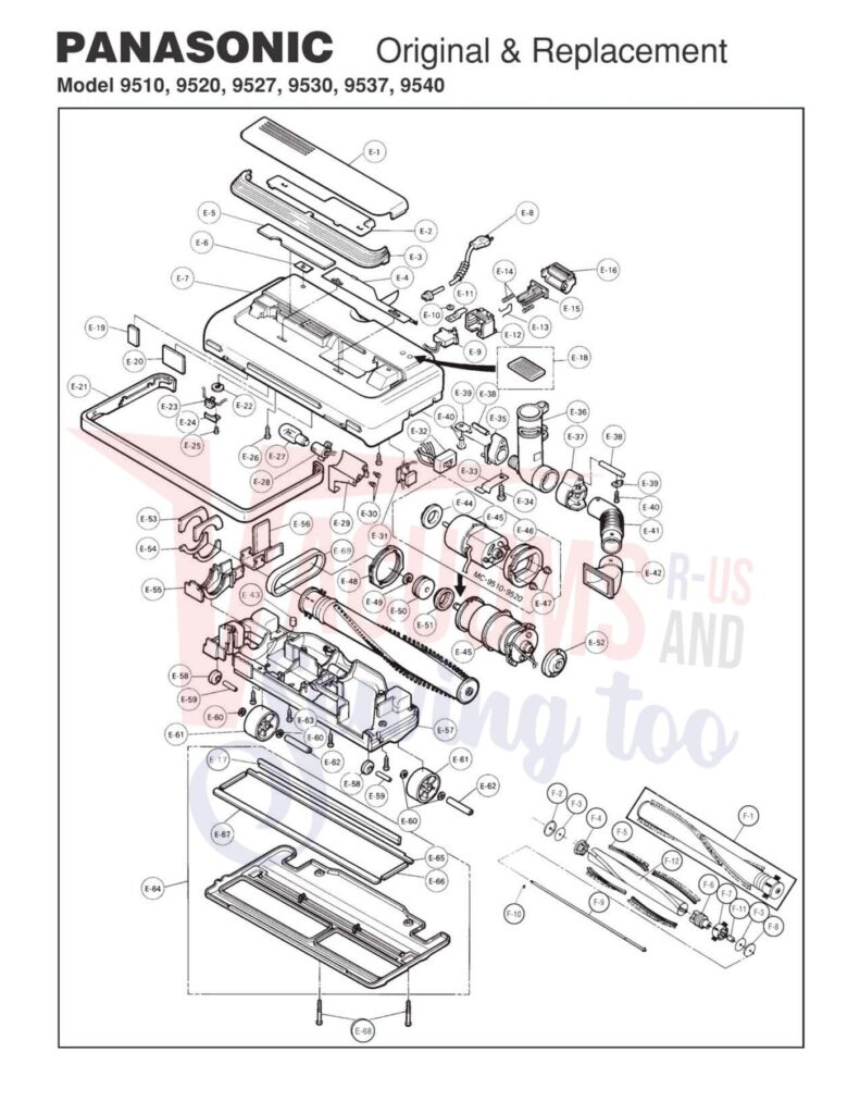 Panasonic 9510 exploded schematic diagram (page 2)