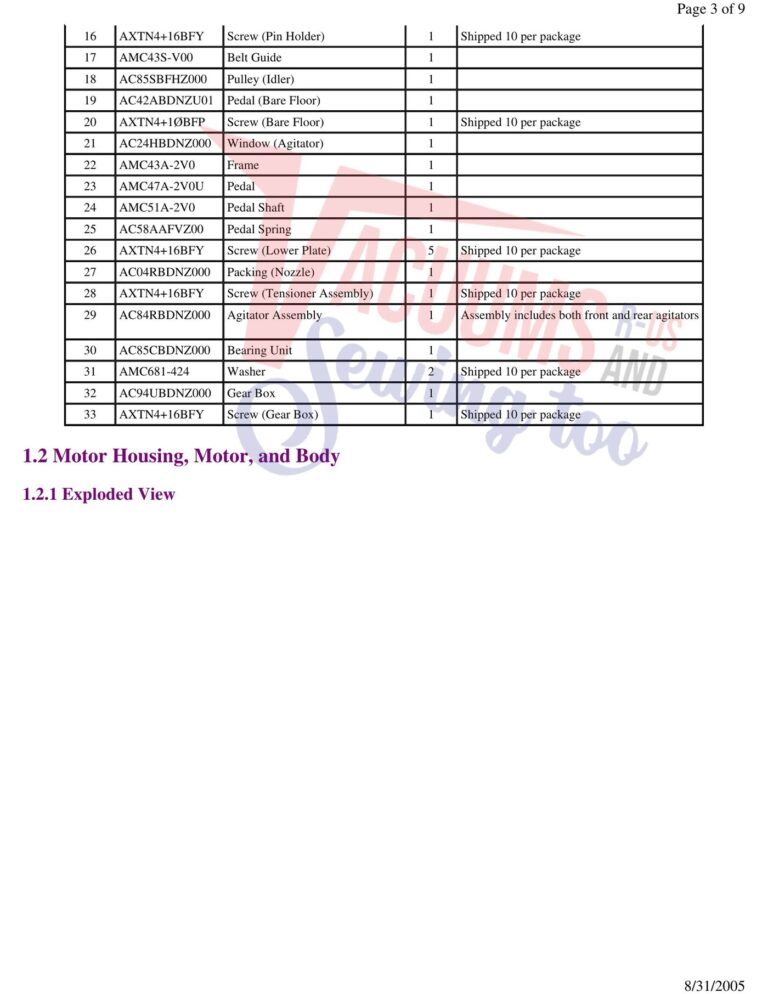 Panasonic MC-V7581 schematic page 2 preview