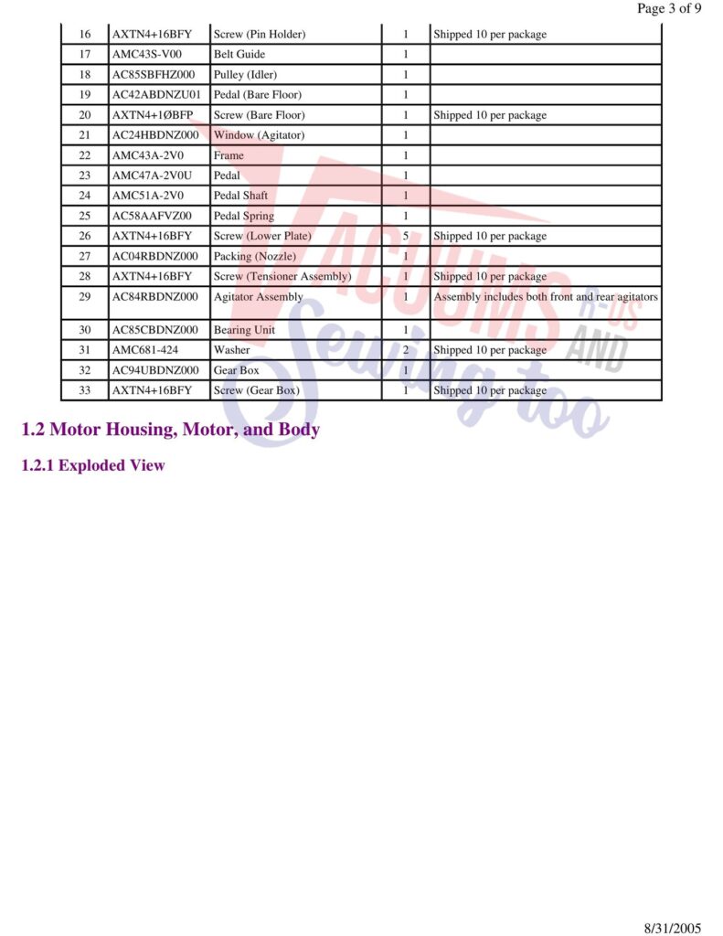 Panasonic MC-V7581 exploded schematic diagram (page 2)
