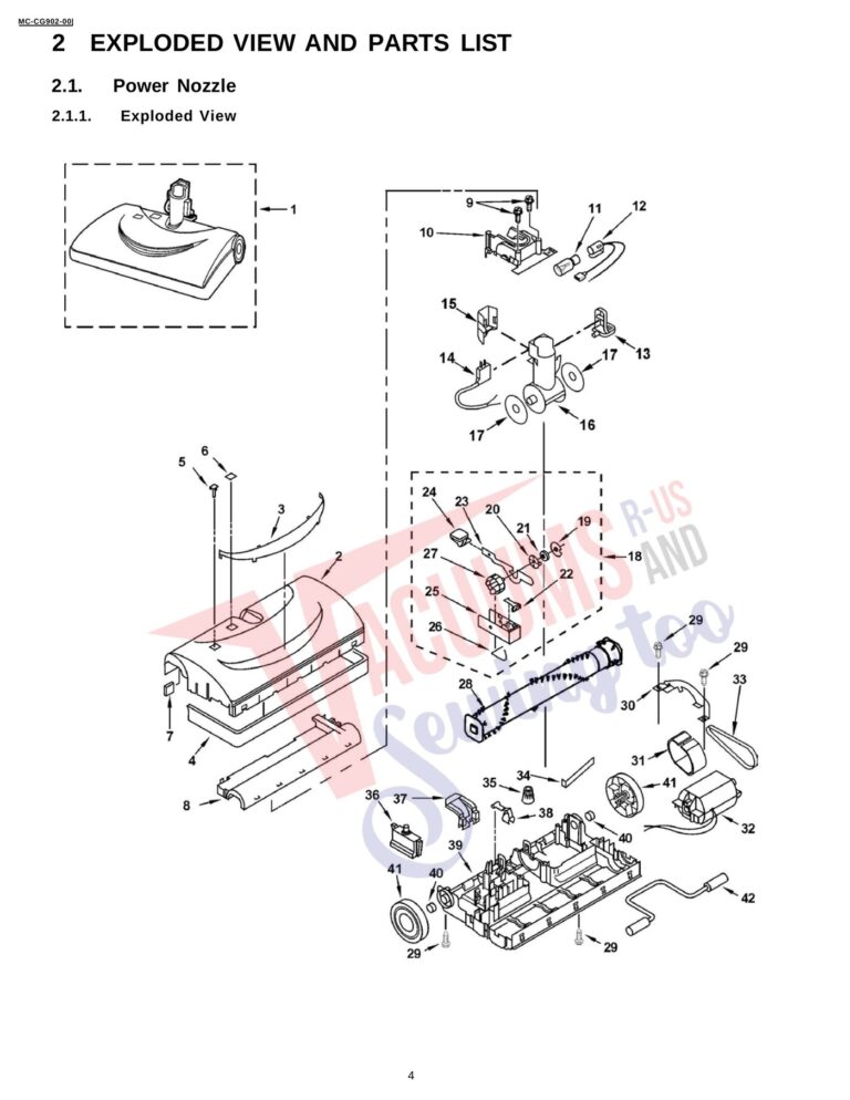Panasonic MC-CG902 schematic page 1 preview