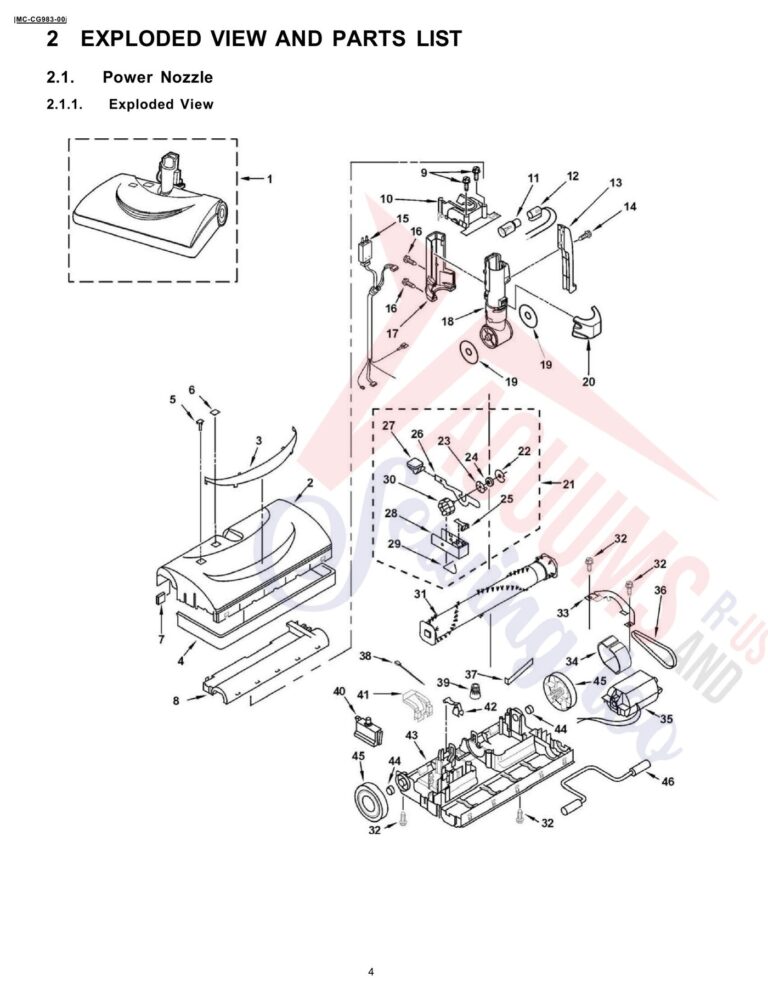 Panasonic MC-CG983 schematic page 1 preview