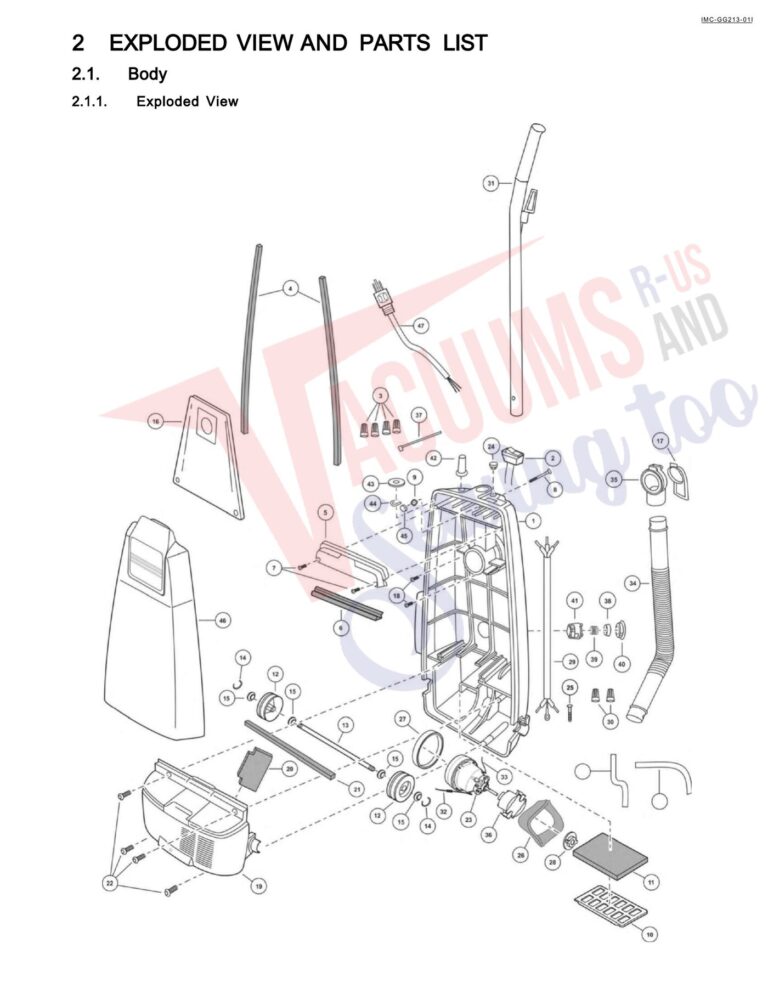 Panasonic MC-GG213 schematic page 1 preview