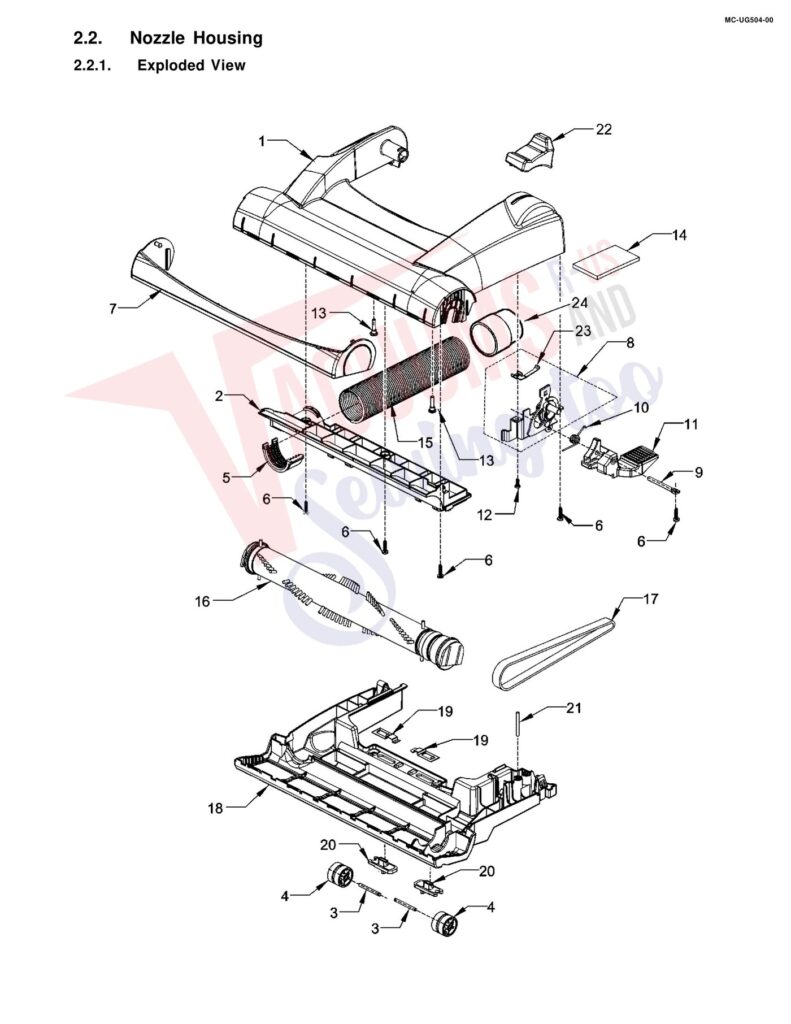 Panasonic MC-UG504 exploded schematic diagram (page 2)