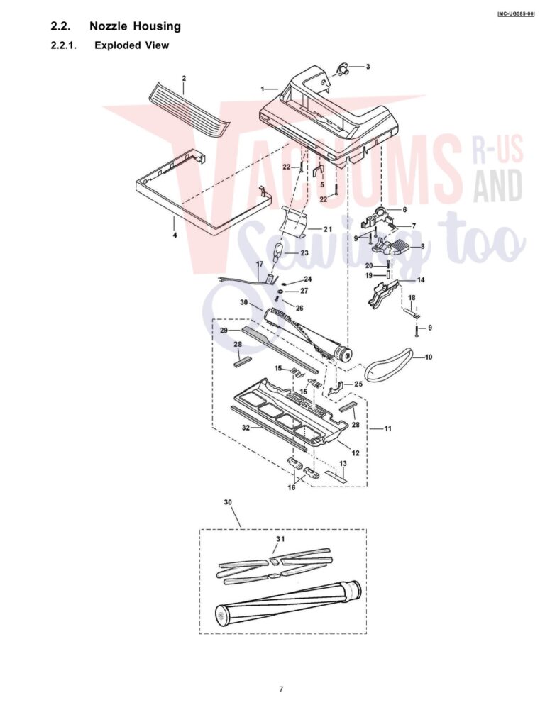 Panasonic MC-UG585 schematic page 2 preview