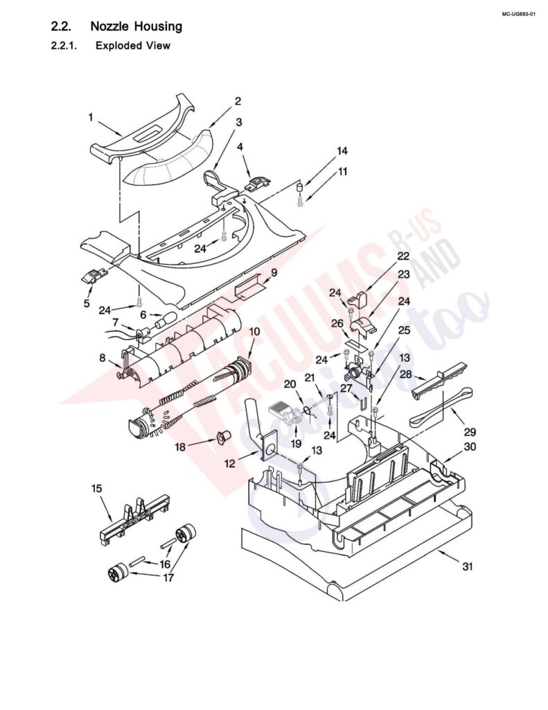 Panasonic MC-UG693 exploded schematic diagram (page 2)