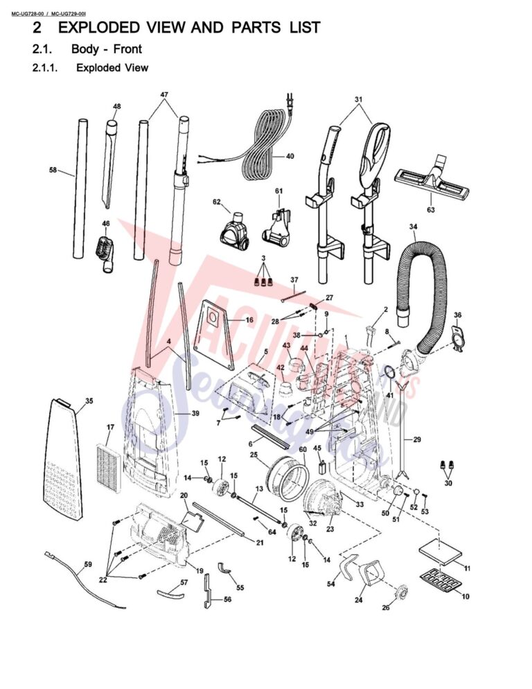 Panasonic MC-UG728 schematic page 1 preview