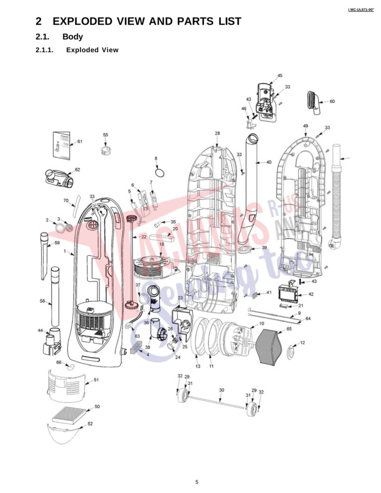 Panasonic MC-UL671 schematic page 1 preview