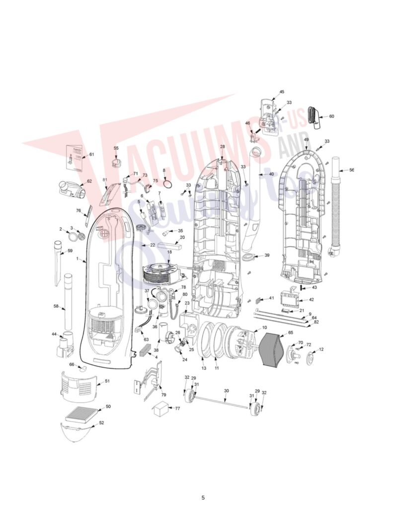 Panasonic MC-UL675 exploded schematic diagram (page 1)