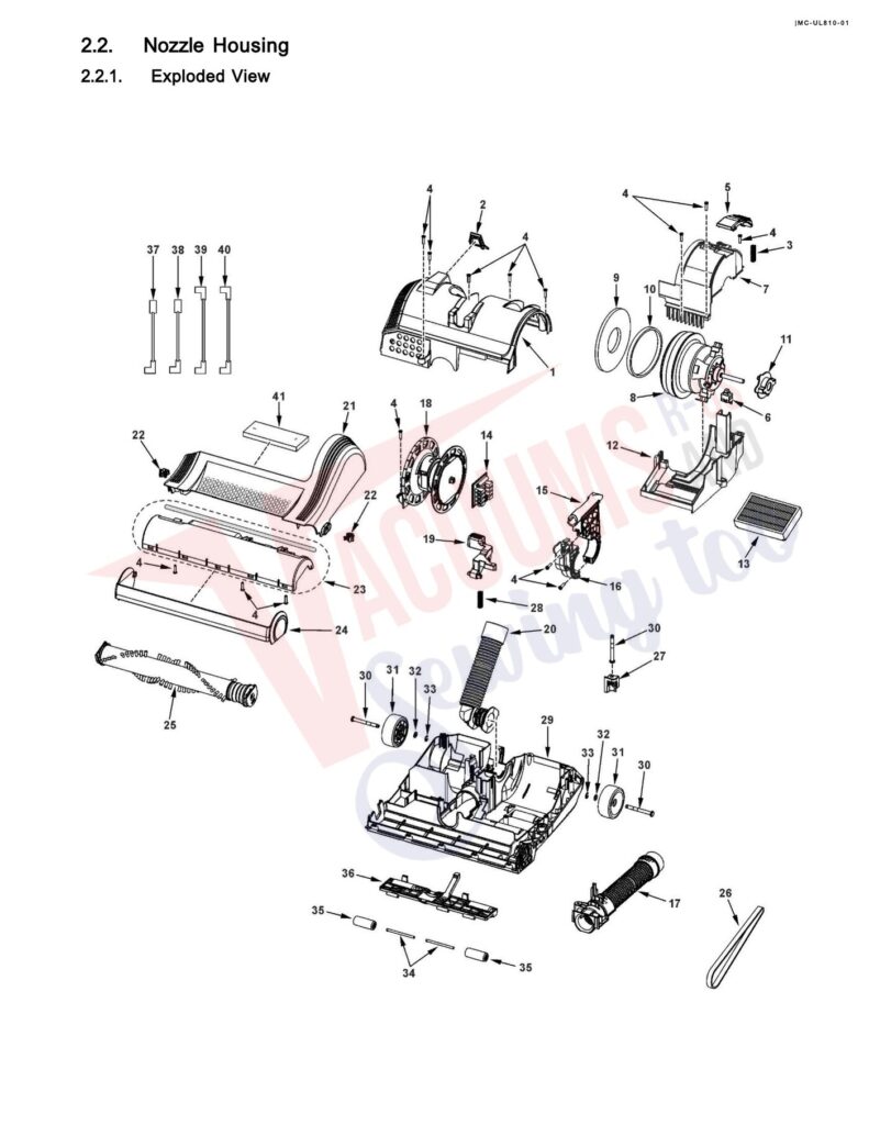Panasonic MC-UL810 exploded schematic diagram (page 2)