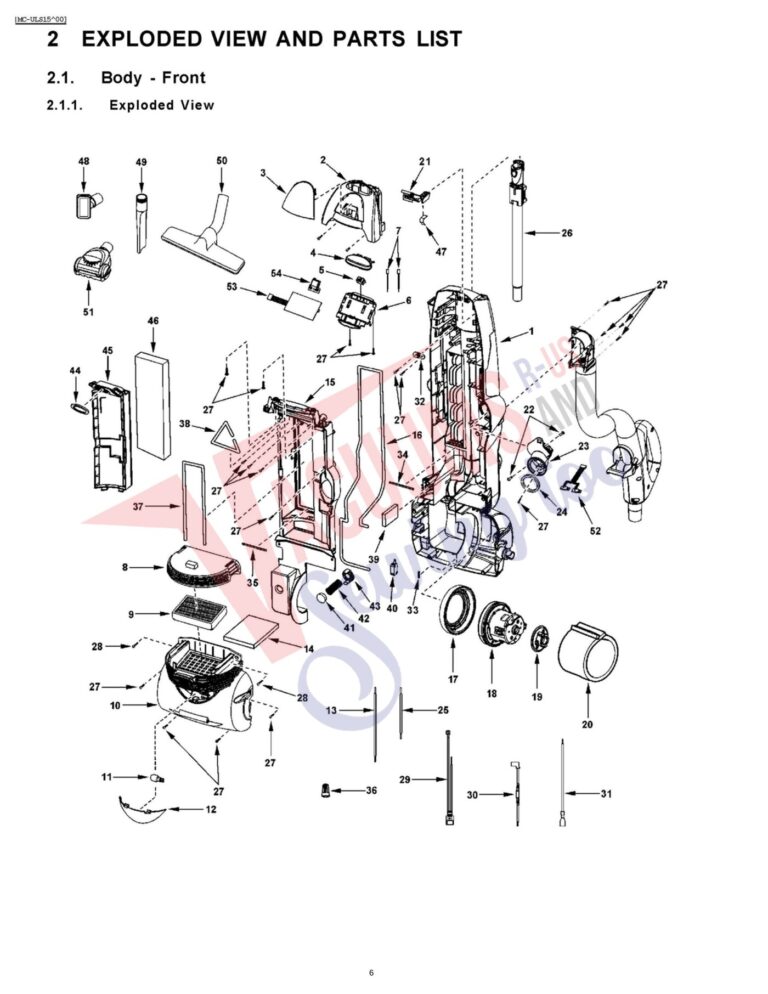 Panasonic MC-ULS15 schematic page 1 preview