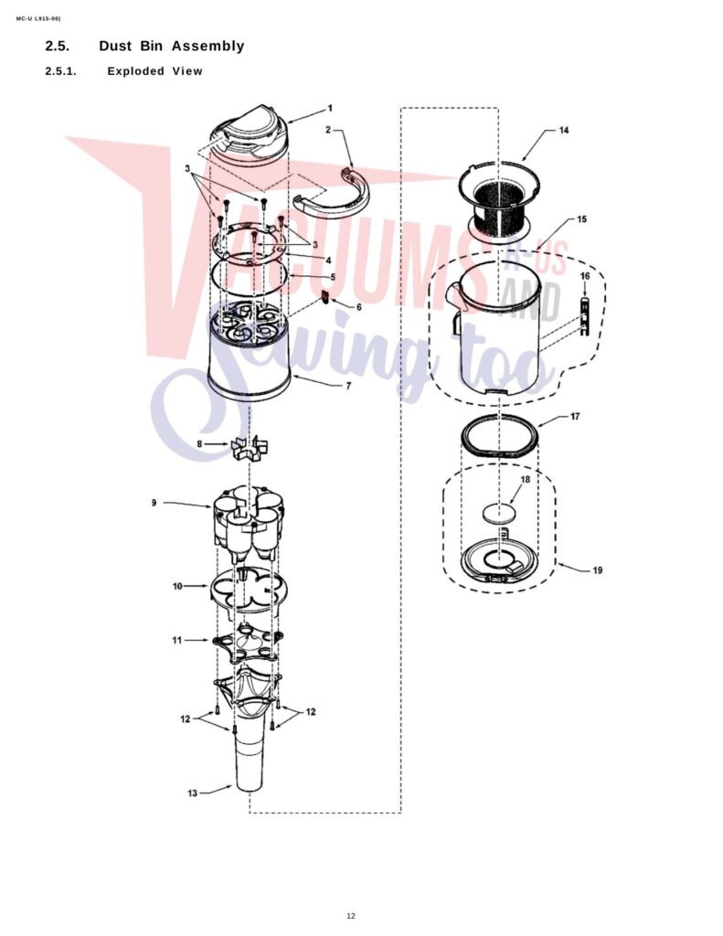 Panasonic MC-ULS15 exploded schematic diagram (page 5)
