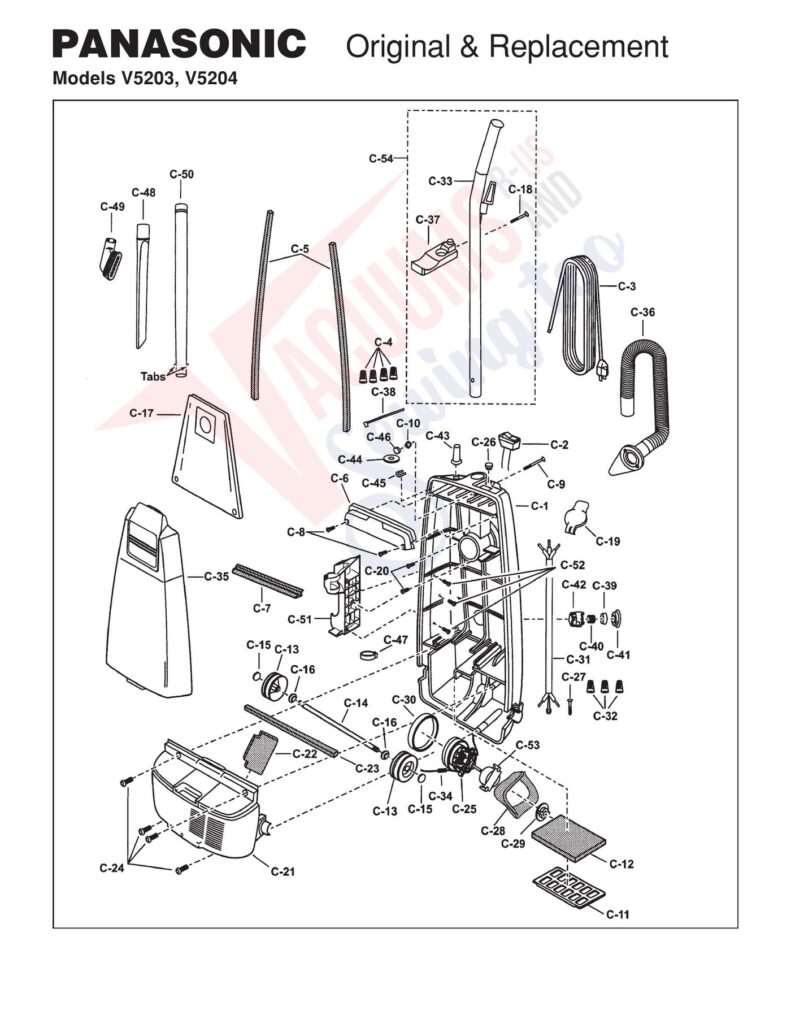 Panasonic V5203 exploded schematic diagram (page 2)