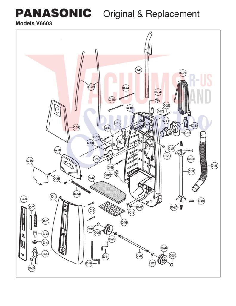 Panasonic V6603 exploded schematic diagram (page 2)
