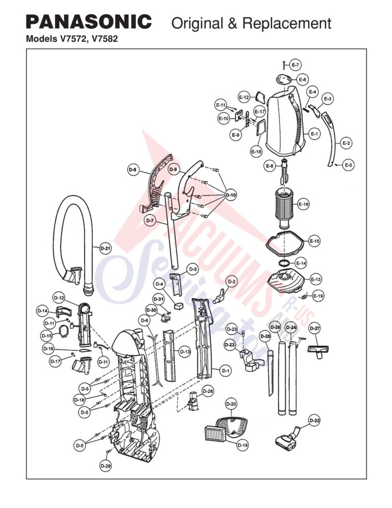 Panasonic V7572 exploded schematic diagram (page 3)