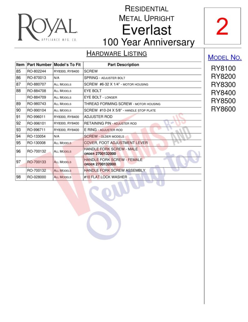 Royal 20 exploded schematic diagram (page 4)
