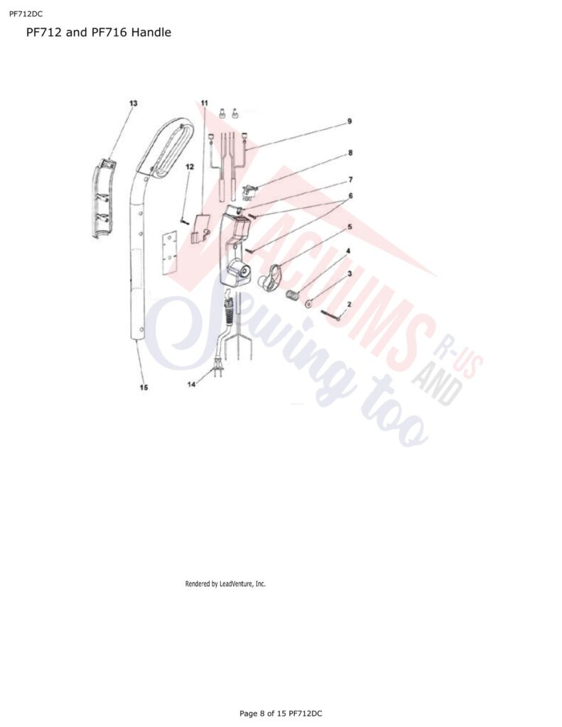 Powr-Flite PF712DC exploded schematic diagram (page 2)