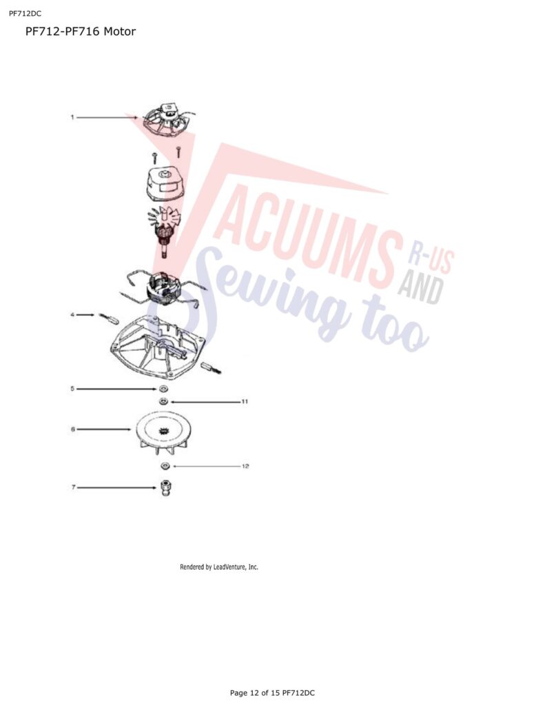 Powr-Flite PF712DC exploded schematic diagram (page 4)