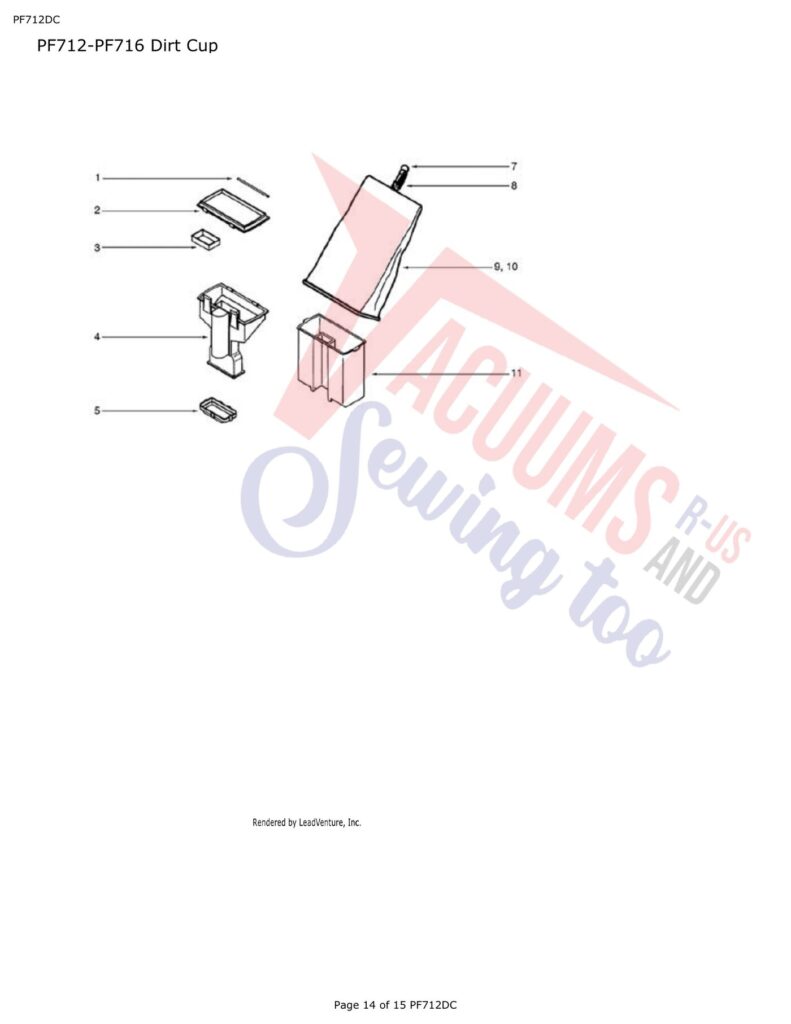 Powr-Flite PF712DC exploded schematic diagram (page 5)