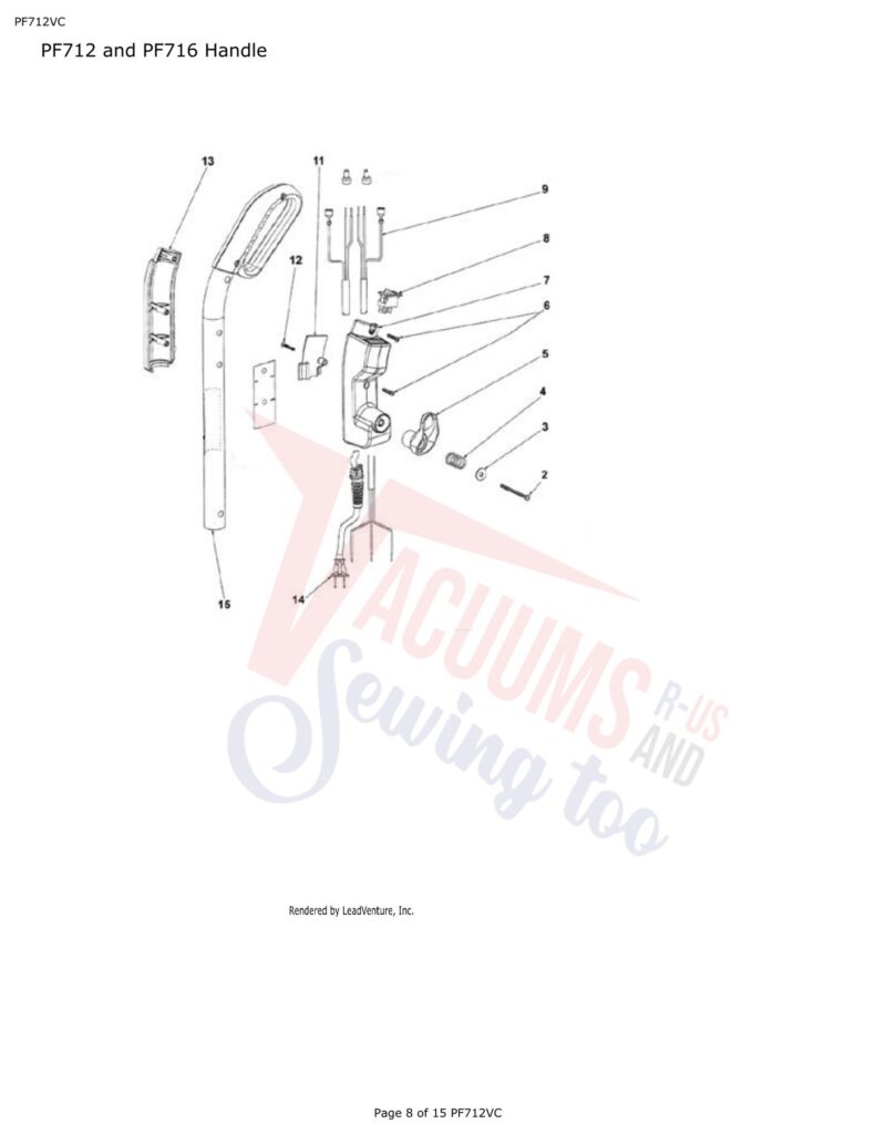 Powr-Flite PF712VC exploded schematic diagram (page 2)