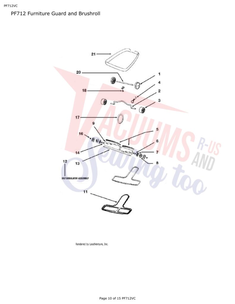Powr-Flite PF712VC exploded schematic diagram (page 3)