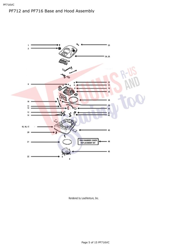 Powr-Flite pf712 exploded schematic diagram (page 1)