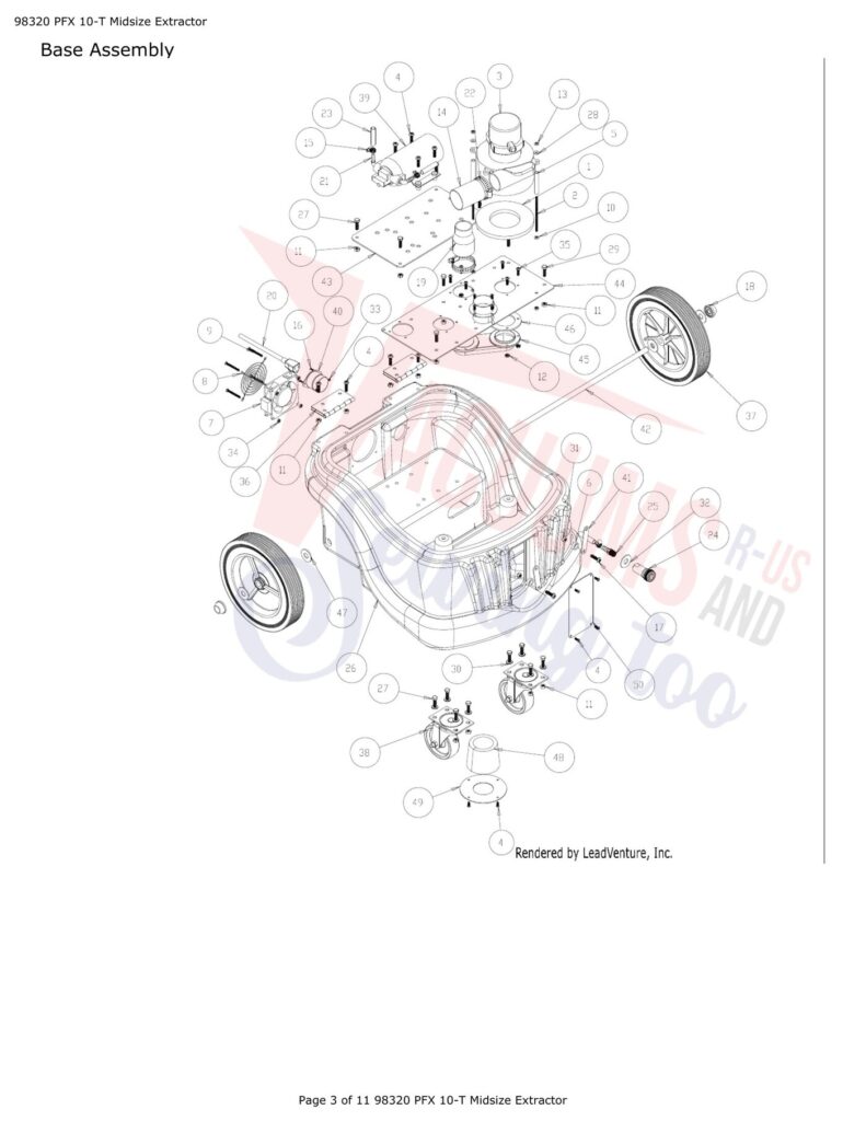 Tornado 98320 PFX exploded schematic diagram (page 1)
